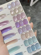 1-6PCS 12ML Human Fantasy Cat Eye Gel Nail Polish Ice Clear High-end Glass Bead Semi-permanent Gel Nail Polish Nail Art Supplies