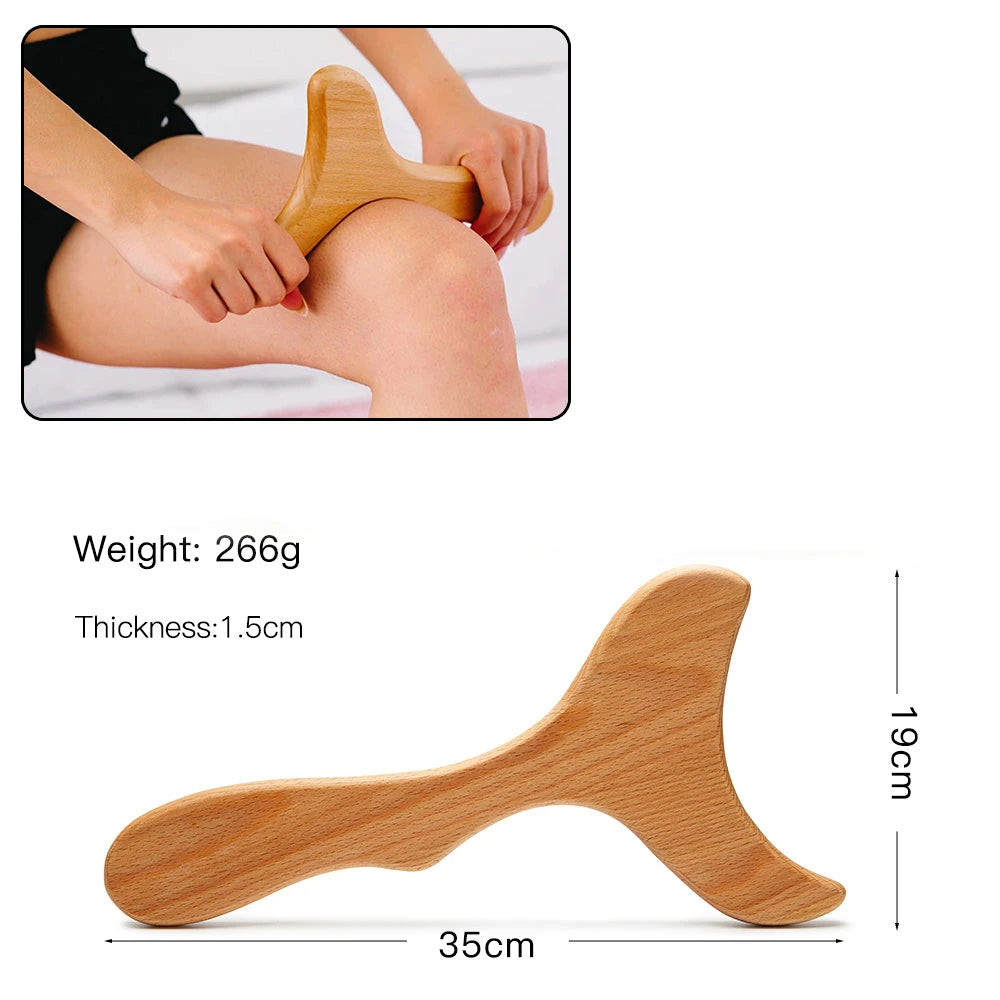 Wood Massage Maderoterapia Massager Roller Anti Cellulite Slimming Gua Sha Massager For Body Back Foot Masajeador