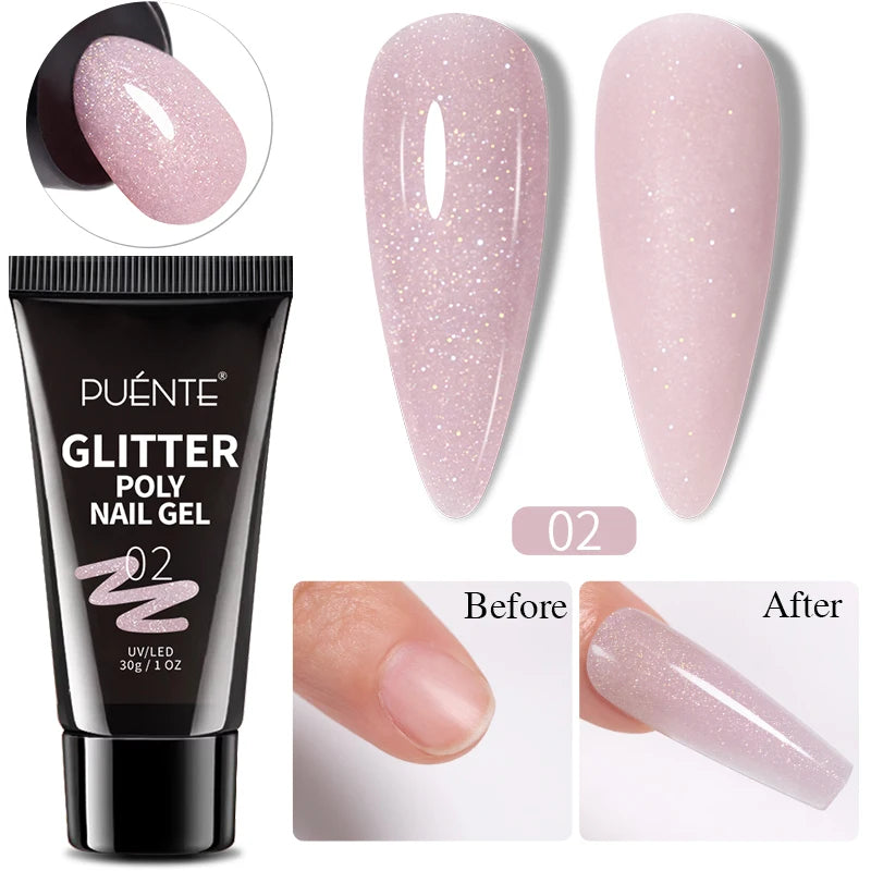 PUENTE 7.5ML Nude Shade Moonlight Cat Magnetic Gel Nail Polish Ultra-Bright Cat Eye Soak Off UV Semi-Permanent Varnish Manicure