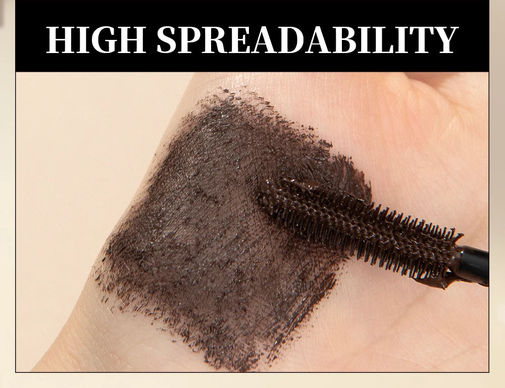 QIBEST 4D Silk Fiber Eyelash Mascara Waterproof Colorful Mascara For Eyelash Extension Thick Lift Lengthening Lasting Makeup