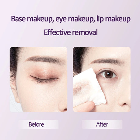OTW grape seed makeup remover wipes are gentle and not tight, suitable for eyes, lips, and face, and are portable makeup remover
