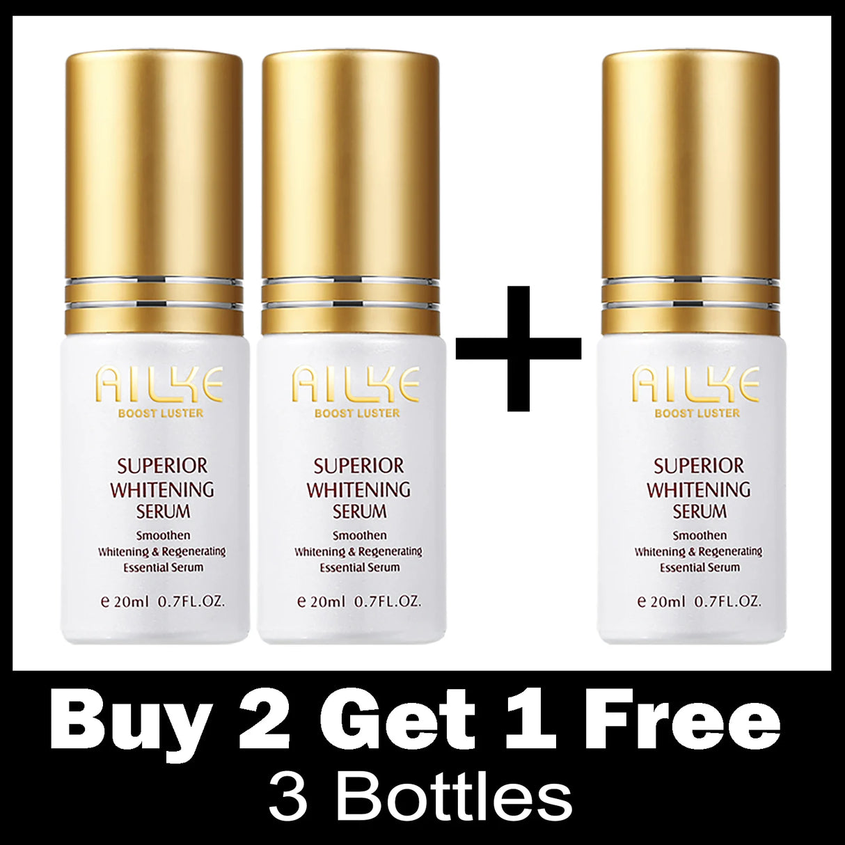 AILKE Superior Lighten Vitamin C Face Serum, Moisturizes, Hydration, Remove Hyperpigmentation, Black Spots, Freckles, Clean Skin