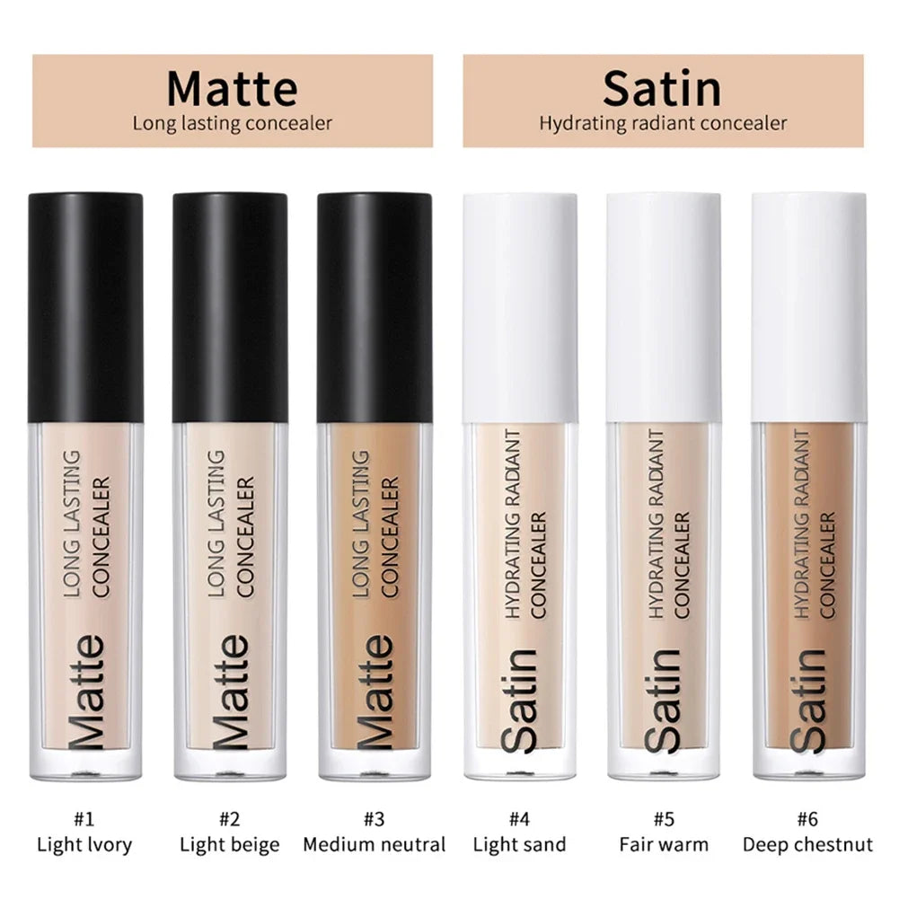 Dark Circles Acne Marks Cover Matte Face Concealer Brighten Skin Tone Repair Makeup Cosmetic for Women Daily