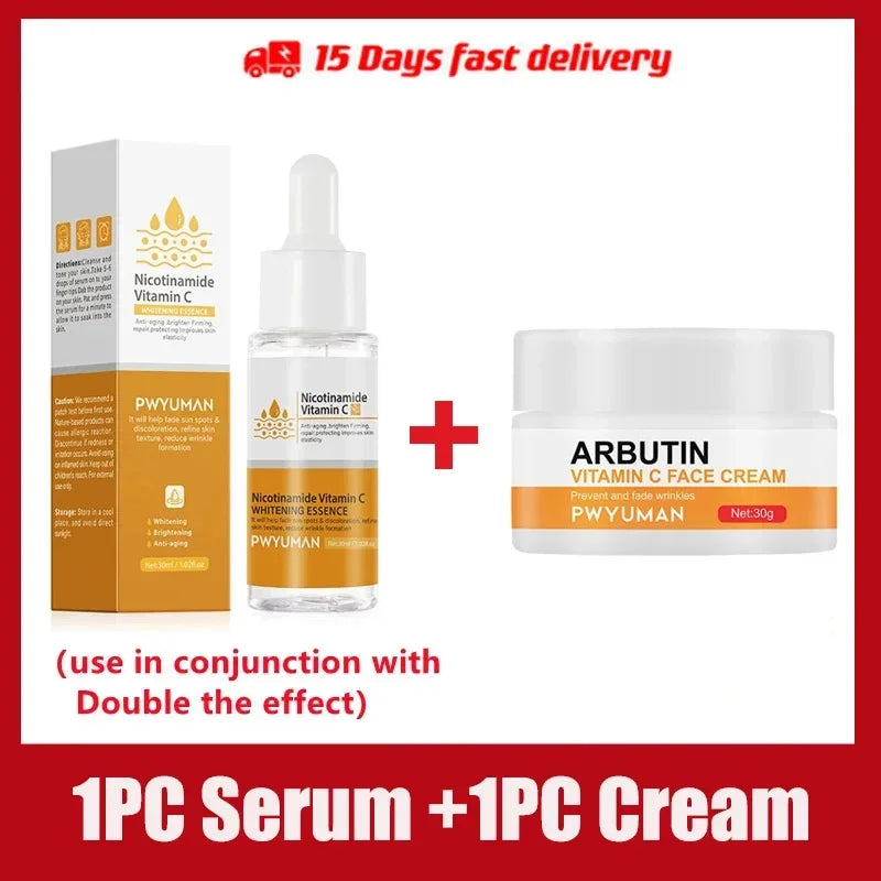 Dark Spots Remover Whitening Face Set Freckle Melanin Correcting Reduce Fine Lines Brighten Essence Korean Beauty Skin Care ﻿