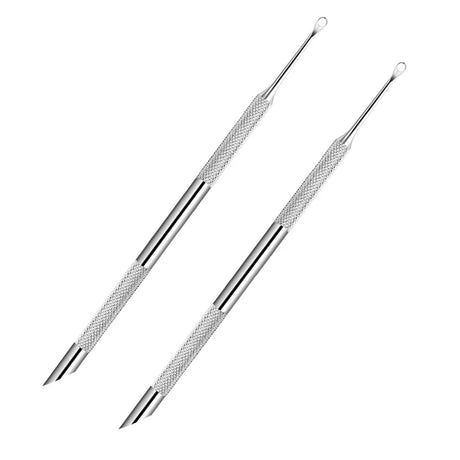Stainless Steel Multi-Functional Dead Light Beige Remover & Cuticle Pusher Portable Nail Care Tool for Manicure Pedicure