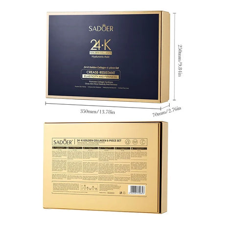 24K Gold Collagen Protein Skincare Set - Firming, Lifting Hydrating Face Kit for All Skin Types Skin Care
