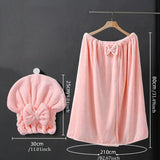 Womens Wrap Towel with Hair Towel Bath Towel Wrap Shower Dress Towel Spa Wraps for Women's Bathrobe