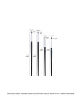 1 Set Of 4 Black Eye Detail Makeup Brushes Pony Hair Precision Eye Shadow Lying Silkworm Brightening Eyeliner Applicator Small