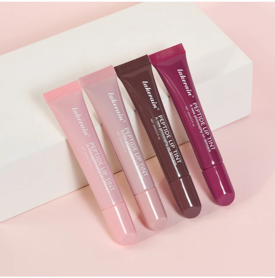 10ml Peptide Lip Mask Gel Moisturizing Lip Treatment Soften Dry Flaky Lips Lipstick Base Primer Nourishing Lip Cream Daily Lip Care Cosmetic For Women Girls