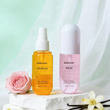 Vanilla & Rose Fragrance Mist Perfume Long Lasting Refreshing Portable Body Spray Gentle Natural Aroma for Women Daily Dating Tr