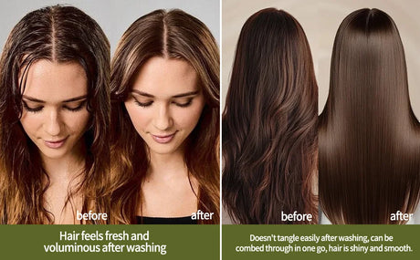 Rosemary Hydrolyzed Keratin Shampoo and Conditioner Set for Damaged Hair, Nourishing Hair Care for Soft, Smooth, Strong Hair