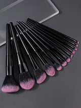 Hot-Selling 12/16PC Multi-Purpose Makeup Brush Set Featuring Ultra-Soft Makeup Powder Pads and Sponge Makeup Eggs with All Tools