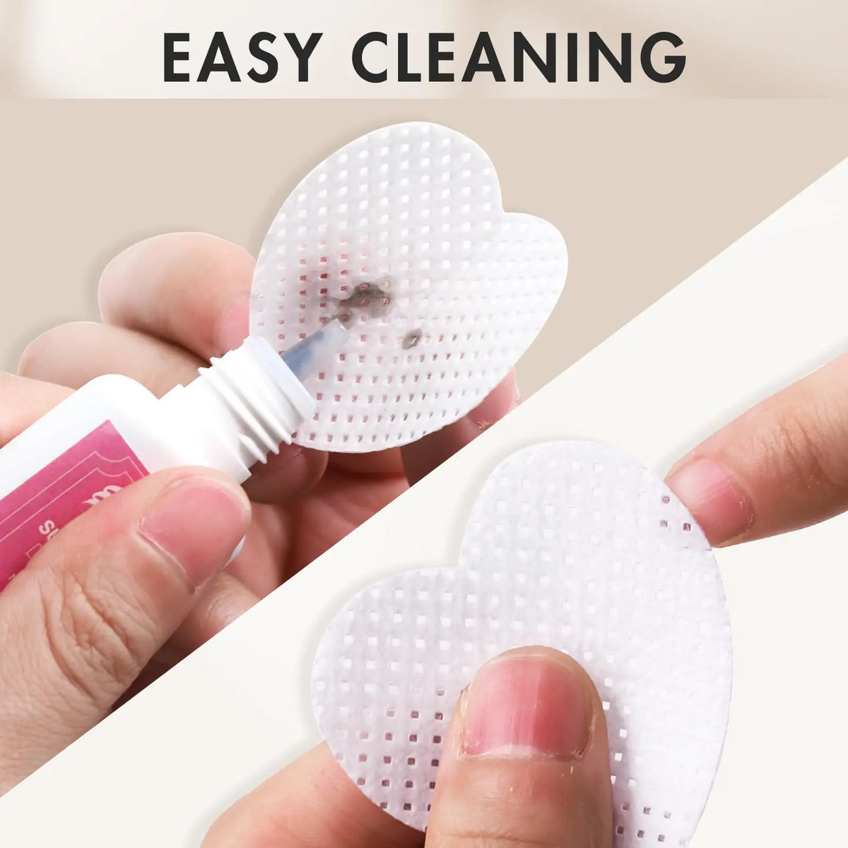 LINMANDA 200Pcs Lint Free Nail Cleaning Wipes Nail Cleaning Pads Gel Nail Cleaning Wipes Suitable for Home or Nail Salon Use