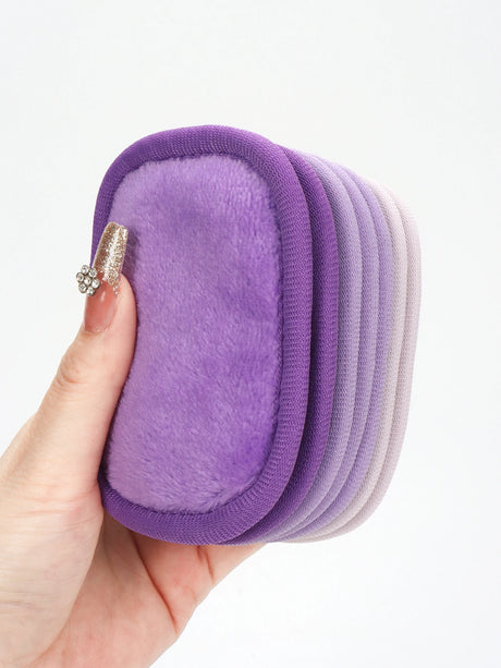 810 Makeup Remover Wipes Gradient 7Pcs, Machine Washable, Reusable Makeup Remover Tools for All Skin Types