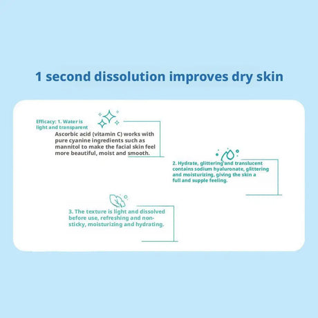 1 Kit VC Solid Essence Tablets Anti-aging Remove Wrinkle Shrink Pore VC Moisturizing Brighten VC Freeze-dried Powder Skin Care