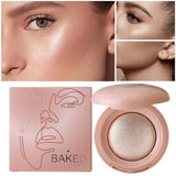 3D Face Highlighter Powder Instant Silky Baked Shimmer Illuminator Makeup Natural Glossy Brighten Contouring Glitter High Gloss