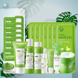 Green Tea Skin Care Kit Korean Cosmetic Moisturizing Exfoliate Beauty Face Care Set For Women Sakura Products kit