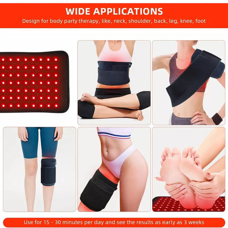 Infrared LED Light Medical Service Beauty Devices for Face and Body Back Knee Hands Feet Relief Portable Heat Pad