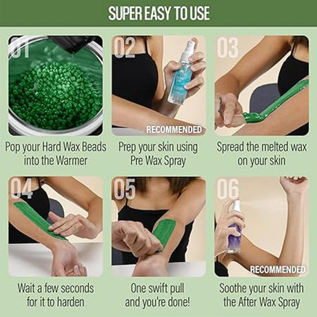 1000g/400g/50g Hot Wax Hair Removal Depilatory Waxing Wax Beads For Wax Heater Painless for Body Hairs Removal Beans