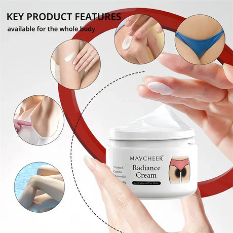 Whitening Cream Private Parts Underarm Bleaching Serum Whiten Butt Knee Brighten Inner Thigh Intimate Parts Dark Remove Melanin