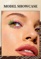 QIBEST 4D Silk Fiber Eyelash Mascara Waterproof Colorful Mascara For Eyelash Extension Thick Lift Lengthening Lasting Makeup