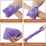 African Exfoliating Sponges Towel Mesh Bath Scrub Washcloth Double Side Wash Bath Loofah for Smooth Skin Back Shower Scrubb