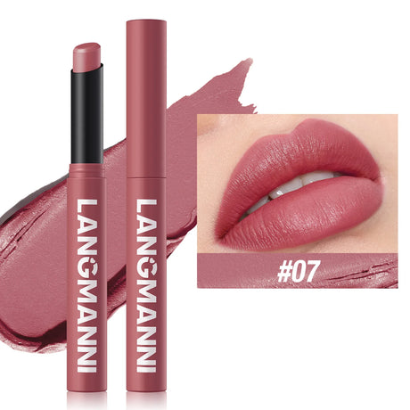 12 Colors Nude Matte Lipstick Waterproof Lip Sticks Not Fading Sexy Red Velvet for Women Make Up Long Lasting Lip Cosmetics