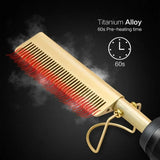 Electric Hot Heating Comb Hair Straightener Curler Flat Irons Wet Dry Hair Iron Straightening Brush Hair Styling Tools