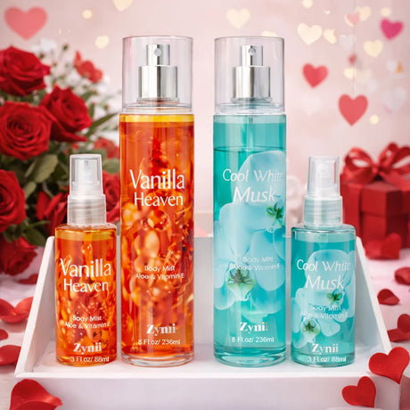 3/4pcs 20 Scents Women'S Hair And Body Fragrance Mist 4-Pack (8.4Oz/Pcs) - Floral Fruity Long-Lasting Body Spray for Daily Use
