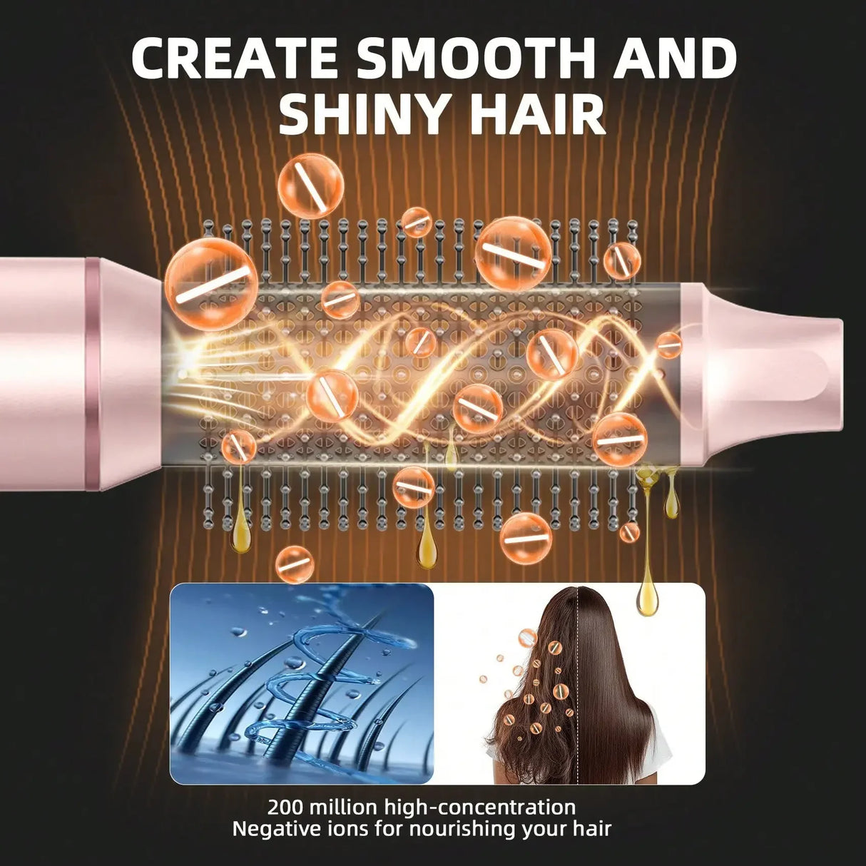 Hot Sale 5-in-1 Hot Air Comb Curling iron Multifunctional curling iron Household hair dryer Hair straightener Comb Hair dryer