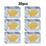 5/10/20/30pcs Pink Gold Crystal Collagen Lip Mask Plump Lips Moisturizing Nourishing Lip Patches Lips Plumper Skin Care Products