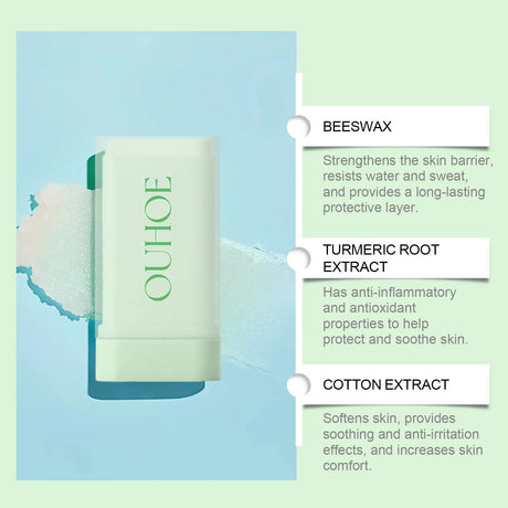 Cotton Soft Sun Stick Protector Solar Matte SPF50 Anti UV Isolation Moisturizer Refresh Lightweight Sunblock Face Body Sunscreen