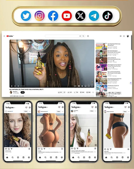 Buttock Enlarge Butt Enhancement Essential Oil Butt Lift Up Firming Big Hip Enhance Cream Butt Breast Plump Growth Sexy BodyCare