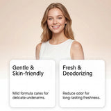 Underarm Brightening Deodorant Cream With Botanical Extracts Lasting Odor Control Even Skin Tone Natural Armpit Lightening Cream