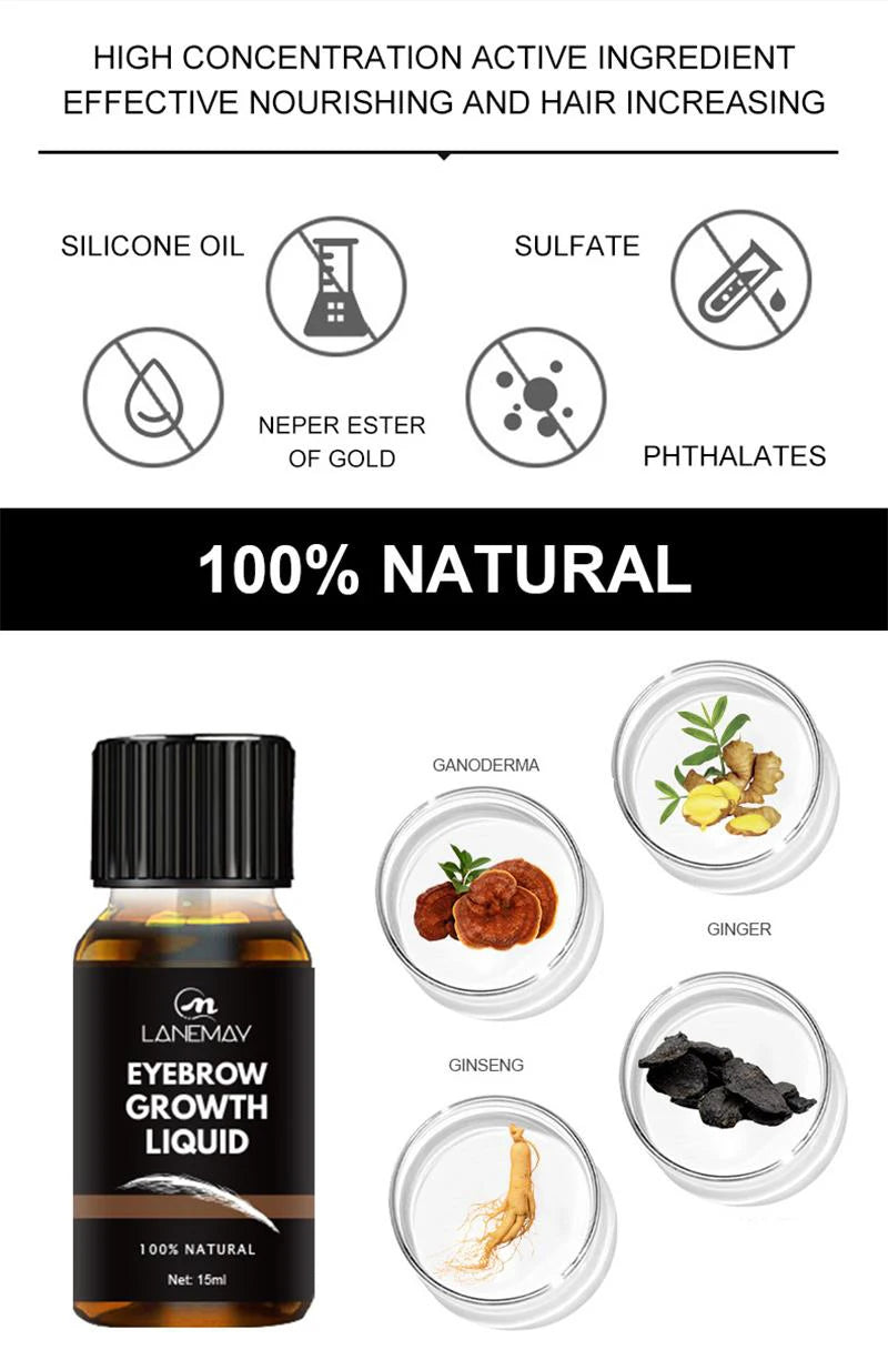 Fast Eyebrow Growth Serum Eyelash Hair Growth Anti Hairs Loss Product Prevent Baldness Fuller Thicker Lengthening Eyebrow Makeup
