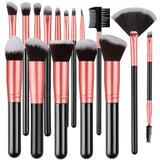 16PCS Professional Makeup Brush Set Premium Synthetic Eyeshadow Contouring Foundation Highlight Setting Powder Eyeliner Blending