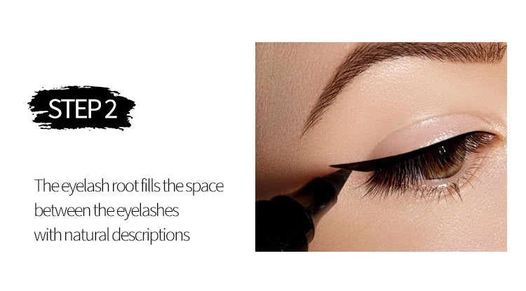 YANQINA Liquid Eyeliner Pencil 4D Waterproof Mascara Set Cosmetics Eye Liner Thick Curling Mascara Eyebrow Pencil Eyes Makeup