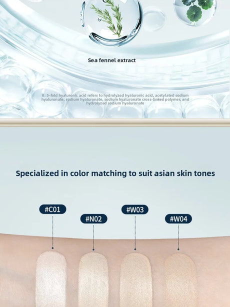 Flower Knows Makeup Base Garden Air Cushion Foundation CC Cream Skin Friendly Concealer Makeup Moisturizing Natural Coverage