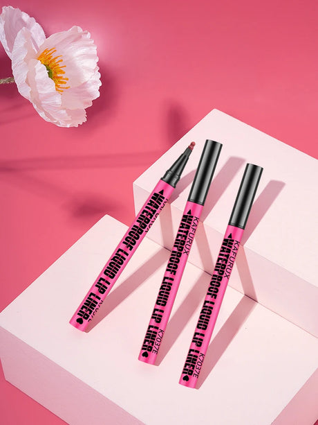 Lip Liner Waterproof, Sweatproof, Matte Multi-color Correcting Liquid Lipstick Pen Sexy Red Brown Lip Makeup for Women Gifts