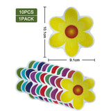 10pcs Cartoon Pattern Bathroom Bathtub None Slip Stickers Staircase Floor EPDM Mat Kids Room Self-adhesive Anti-skid Sticker
