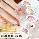 1/2pcs 15ml 3D Sculpting Gel Polish Nail Art Modeling Gel Waterproof Sculpting Gel Nail Art 3D Design Gel for Carvings & Shape