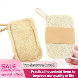 6pcs Natural Loofah Exfoliating Sponges - Gentle Body Scrubber for Shower & Bath, Bamboo Fiber Cleaning Pads