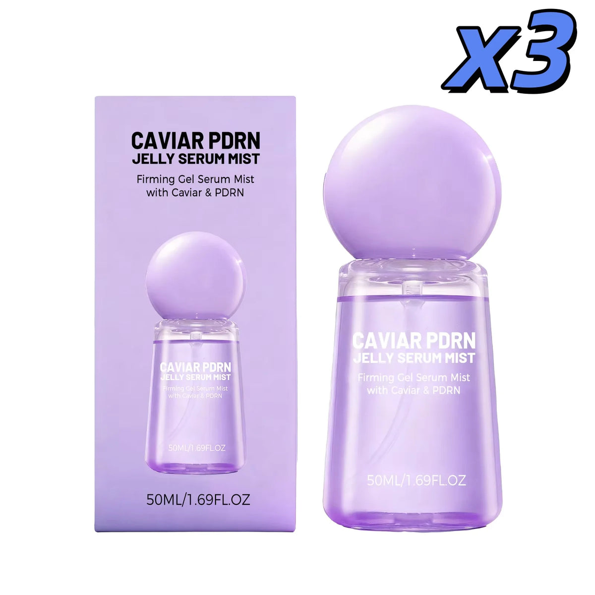Collagen Peptide Jelly Serum Mist Caviar Pdrn Essence Spray Smooth Dry Moisturizing Brighten Firm Fade Pore Nourishing Face Care