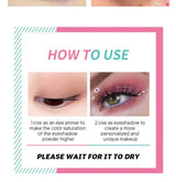 Eyeshadow Primer, Cut-Off Eyeshadow Primer, Concealer Color, 24-Hour Makeup Lasting, Waterproof and Sweat-Proof