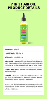 7 In 1 Hair Oil For All Hair Type Rosemary Batana Hair Growth Oil Keratin Biotin Castor Oil Hair Care Oil Beauty Health Product