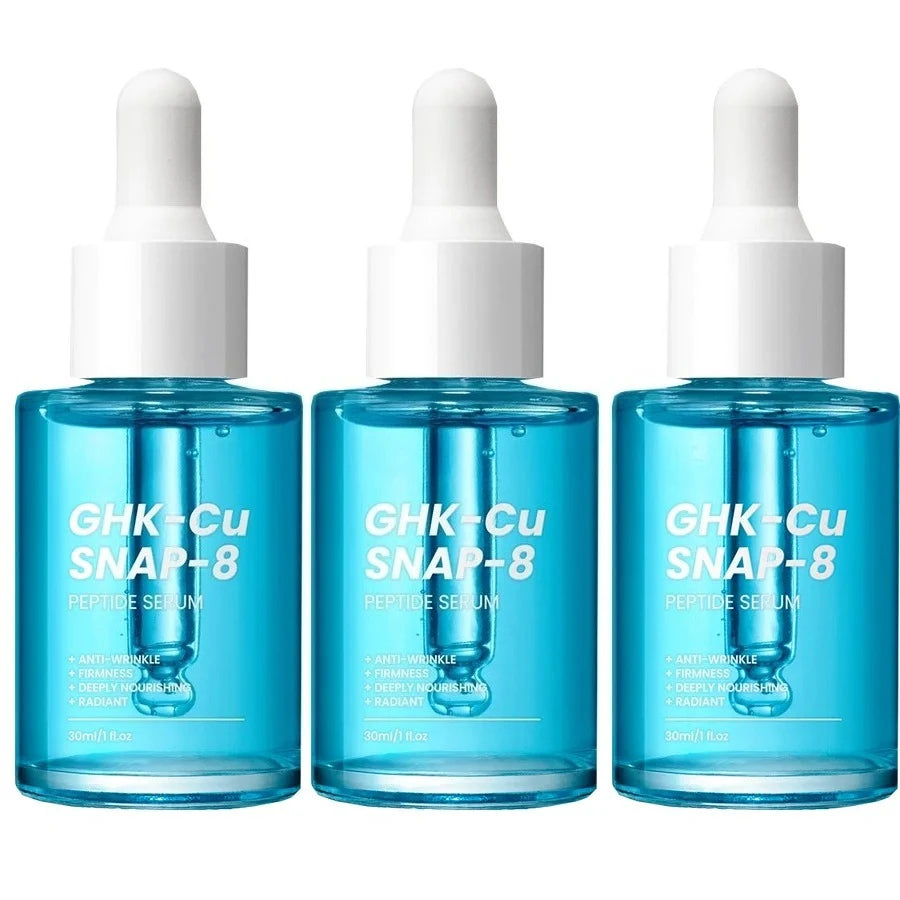 GHK-Cu Copper Peptides Facial Serum with SNAP-8 for Fine Lines, Wrinkles, Firming, Deep Hydration & Collagen，All Skin Types