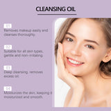 Grape Seed Cleansing Oil Makeup Remover for Sensitive Skin Non-Tightening Deep Purifying Hydrating Refreshing Facial Oil Control