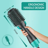 4-in-1 Hot Air Brush Hair Dryer Set | Curling, Straightening, Drying & Styling Tool with Rotating Ceramic Brush | Volumizer Blow Dryer Brush for Women | Ideal Birthday & Christmas Gift for Her | Salon-Style Results at Home