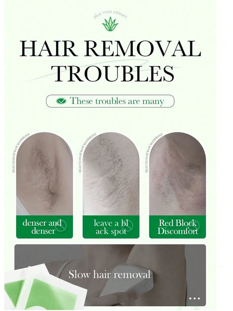 Aloe Vera Rose Double-Sided Wax Paper Armpit Hair Body Hair Removal Cream And Non-Irritating, With Mild Ingredients