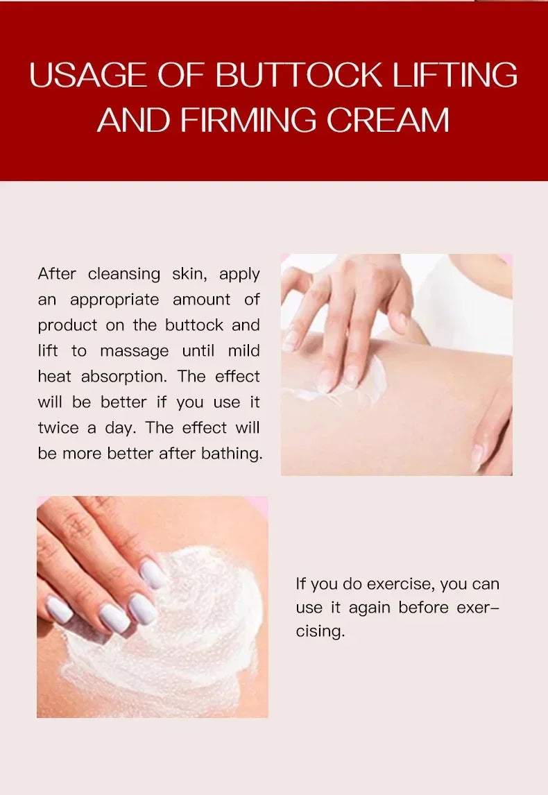 Buttock Lifting Cream Hip Breast Plump Growth Massage Prevent Sagging Boobs Bigger Tightening Shaping Butt Enlargement Cream
